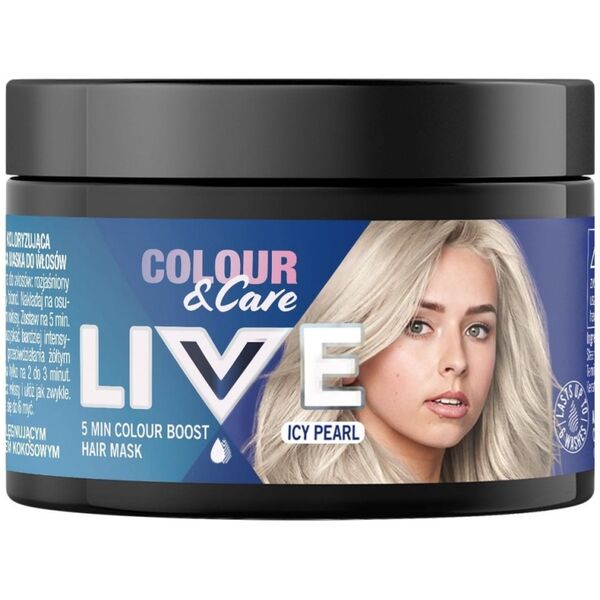 SCHWARZKOPF_Live Colour&amp|Care 5 minutowa koloryzująca i pielęgnująca maska do włosów Icy Pearl 150ml