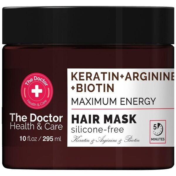 THE DOCTOR_Health &amp| Care maska do włosów wzmacniająca Keratyna + Arginina + Biotyna 295ml