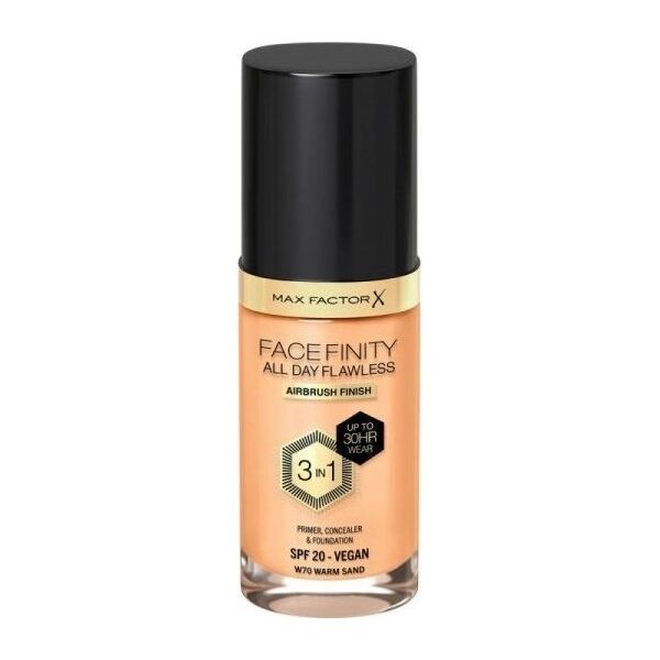 MAX FACTOR Kremowy podkład do makijażu Max Factor Facefinity 3 w 1 Spf 20 N 70 Warm Sand 30 ml
