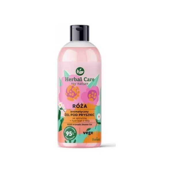 Farmona FARMONA Herbal Care Aromatyczny Żel pod prysznic ze spiruliną - RÓŻA 500ml