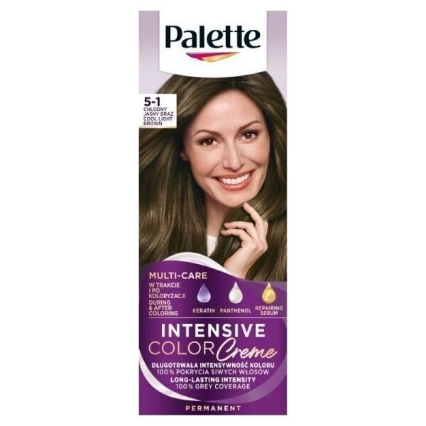 Schwarzkopf Palette Intensive Color Creme Krem koloryzujący nr 5-1 Chłodny Jasny Brąz  1op.