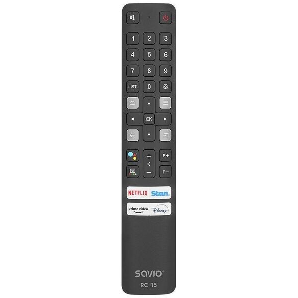 Pilot RTV Savio SAVIO PILOT UNIWERSALNY DO TV /ZAMIENNIK DO TV TCL - SMART TV RC-15