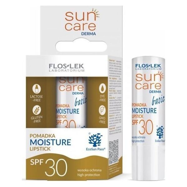 FLOS-LEK FLOSLEK Sun Care Derma Basic Pomadka ochronna do ust SPF30  4g