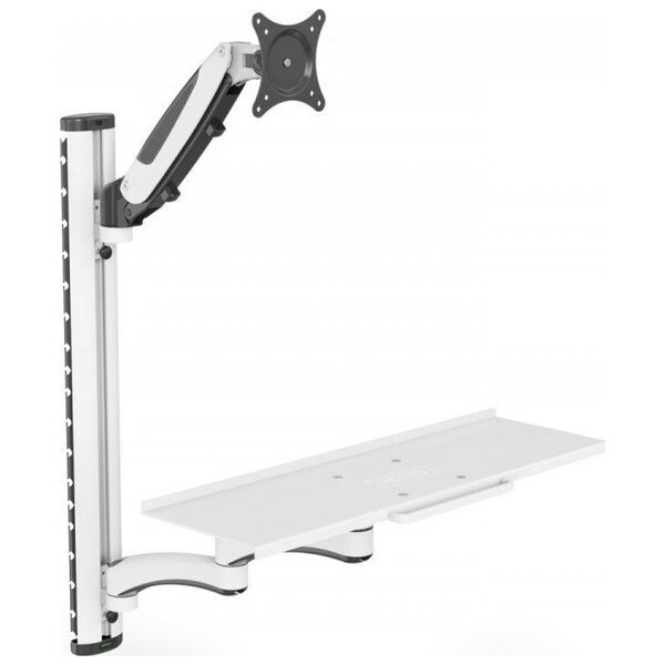 Digitus Ramię nacienne pojedyncze 1xLCD + klawiatura, max. 32' i 8kg uchylno-obrotowe 360° (PIVOT)