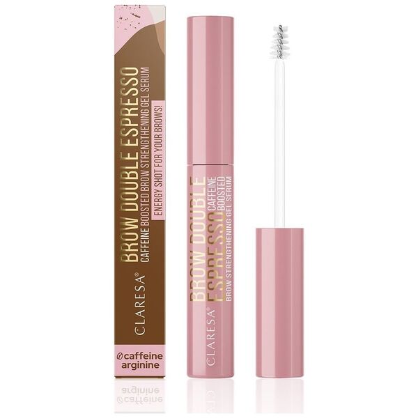 Claresa CLARESA Wzmacniające Żelowe Serum do brwi z kofeiną Brow Double Espresso  6g
