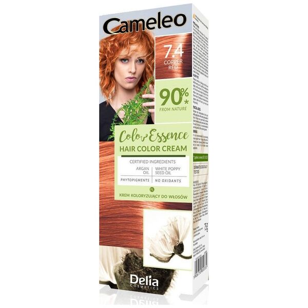 Delia DELIA COSMETICS Cameleo Color Essence Krem koloryzujący nr 7.4 - copper red  1op.