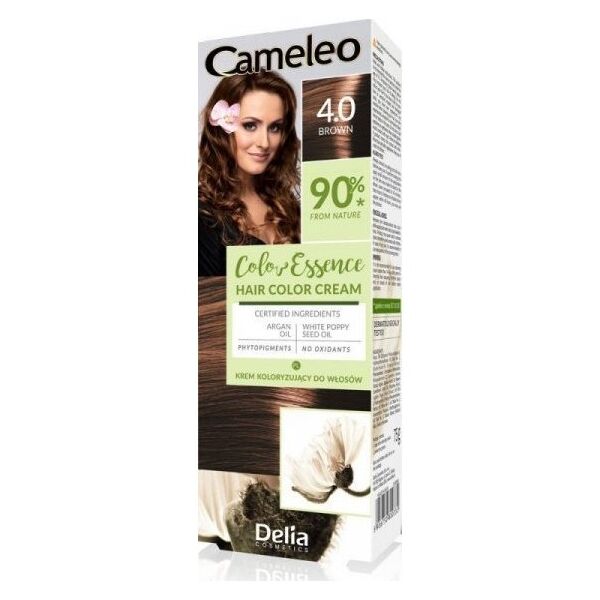Delia DELIA COSMETICS Cameleo Color Essence Krem koloryzujący nr 4.0 - brown  1op.