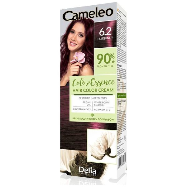 DELIA COSMETICS Cameleo Color Essence Krem koloryzujący nr 6.2 - burgundy  1op.