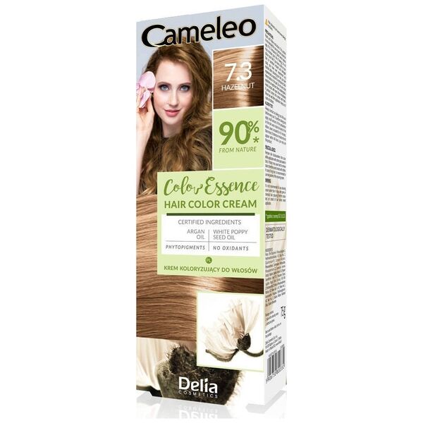 DELIA COSMETICS Cameleo Color Essence Krem koloryzujący nr 7.3 - hazelnut  1op.