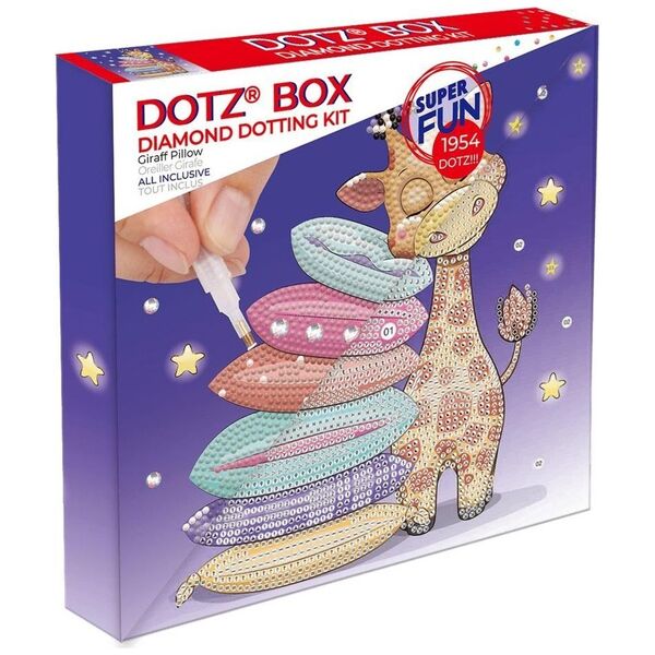 DIAMOND DOTZ DIAMOND DOTZ GIRAFF PILLOW DOTZ BOX