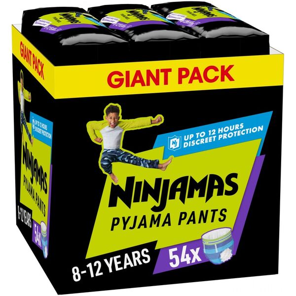 Pieluszki Pampers NINJAMAS MB PANTS 8-XXXLARGE 54 BOY
