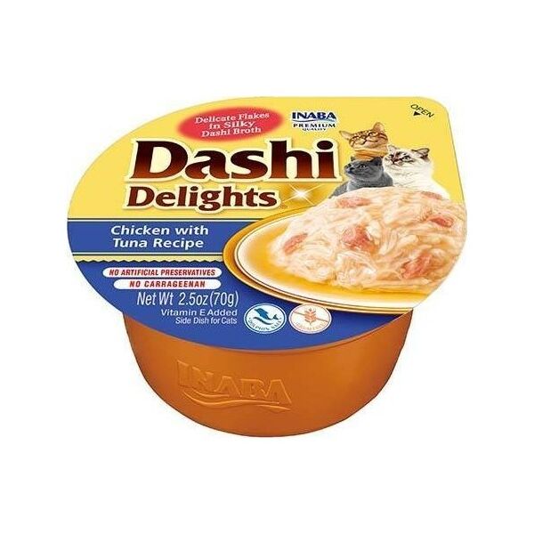 Inaba Foods Inaba DASHI uzupełniająca karma dla kota- bulion o smaku kurczaka i tuńczyka 70 g