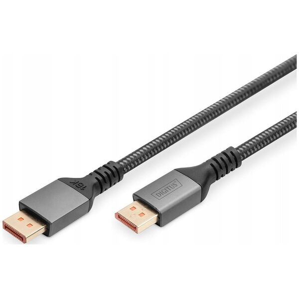 Wizualizer Seagate Kabel połączeniowy DIGITUS PREMIUM DisplayPort 2.1 16K60Hz DP/DP M/M czarny 1m