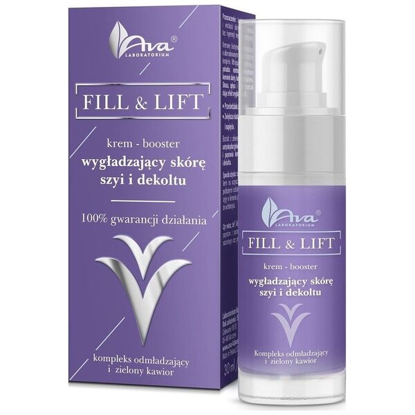 Ava Ava Laboratorium Fill & Lift krem-booster wygładzający skórę szyi i dekoltu 30ml
