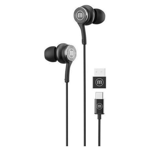 Słuchawki Maxell MAXELL XC1 Słuchawki przewodowe USB-C connector czarne