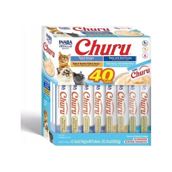 Inaba Foods INABA CAT CHURU VARIETIES tuńczyk - przysmak dla kota 40x14 g
