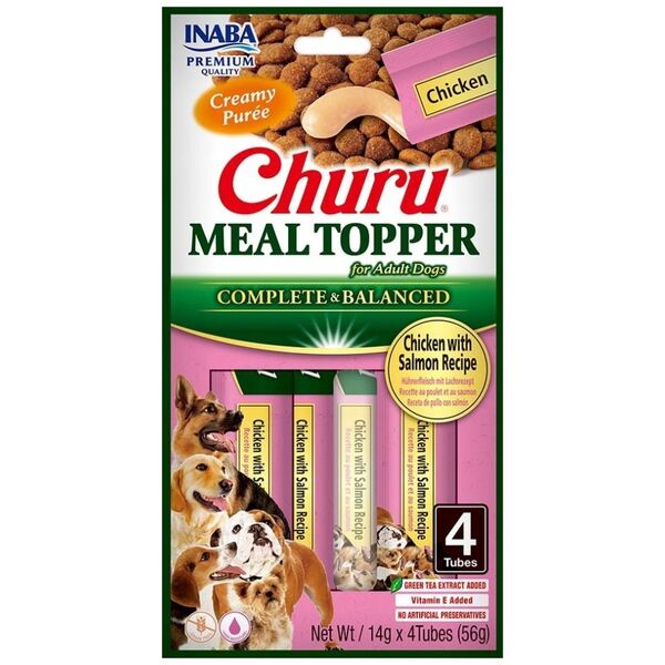 Inaba Foods INABA MEAL TOPPER Kurczak z łososiem - pies 4x14g