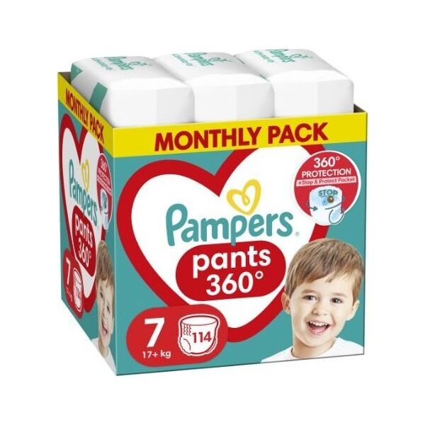 Pieluszki Pampers Pants 7, 17+ kg, 114 szt.