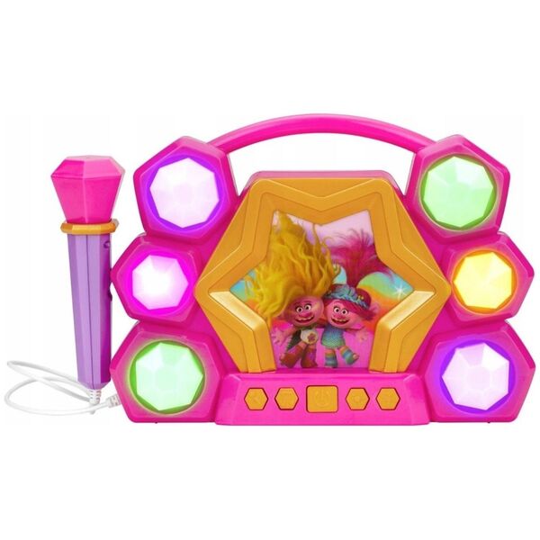 Głośnik Ekids BoomBox Głośnik Bluetooth + Mikrofon Karaoke 2w1 Trolls Trole Królowa Poppy / TR-115.UEMv23M