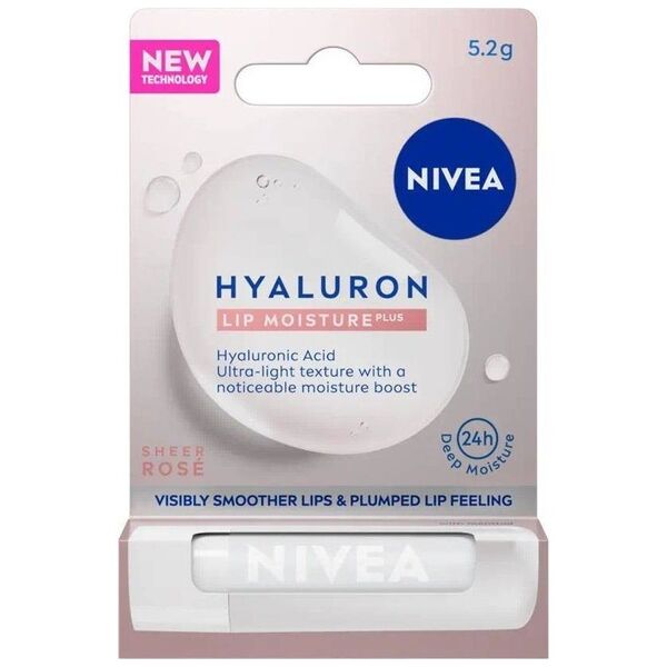 Nivea Hyaluron Lip Moisture Plus nawilżający balsam do ust Rose 5.2g
