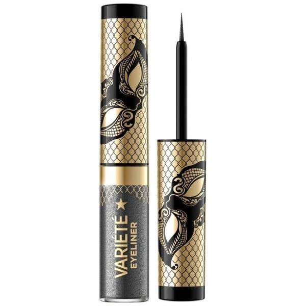 XXXX__Eveline Cosmetics (Eveline) Variete kolorowy eyeliner w kałamarzu 04 Silver Dust 4ml