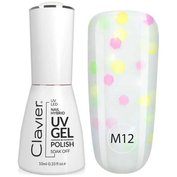 Clavier Luxury Multi Flavours lakier hybrydowy do paznokci M12 Papita 10ml