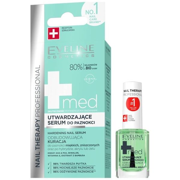 XXXX__Eveline Cosmetics (Eveline) Eveline Nail Therapy Professional Med+ utwardzające serum do paznokci 12ml