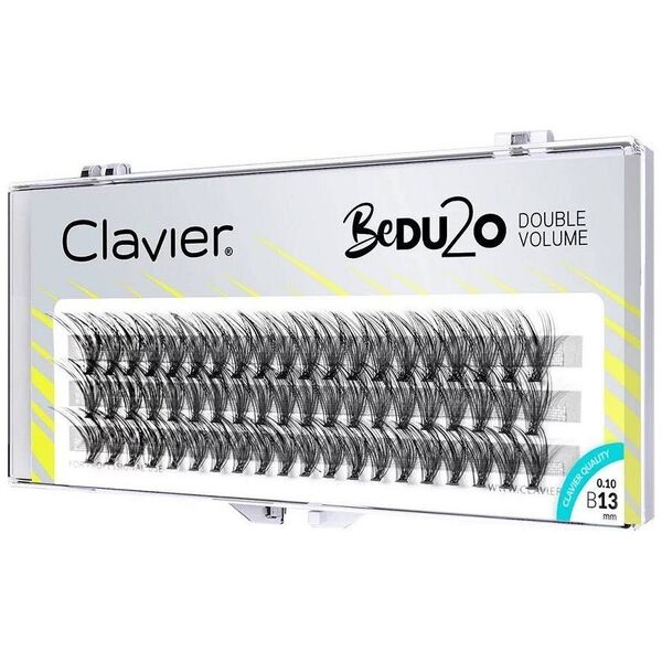 Clavier Clavier BeDU2O Double Volume kępki rzęs 13mm