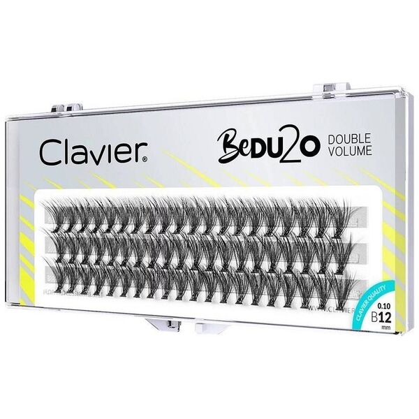 Clavier Clavier BeDU2O Double Volume kępki rzęs 12mm