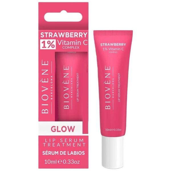 Biovene Biovene Strawberry Lip Serum Treatment rozświetlające serum do ust z 1% witaminy C 10ml