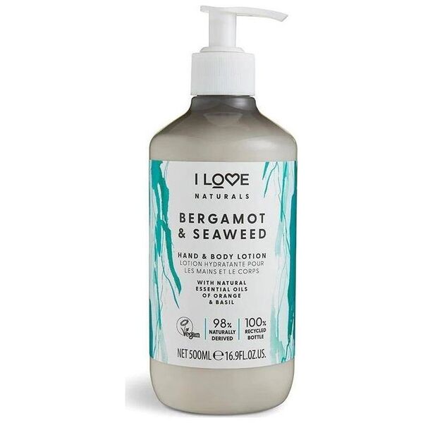 I love I Love Naturals Hand & Body Lotion balsam do ciała i rąk Bergamot & Seaweed 500ml