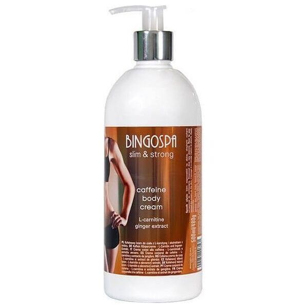BingoSpa BingoSpa Slim & Strong kofeinowy krem do ciała z L-karnityną i imbirem 500ml
