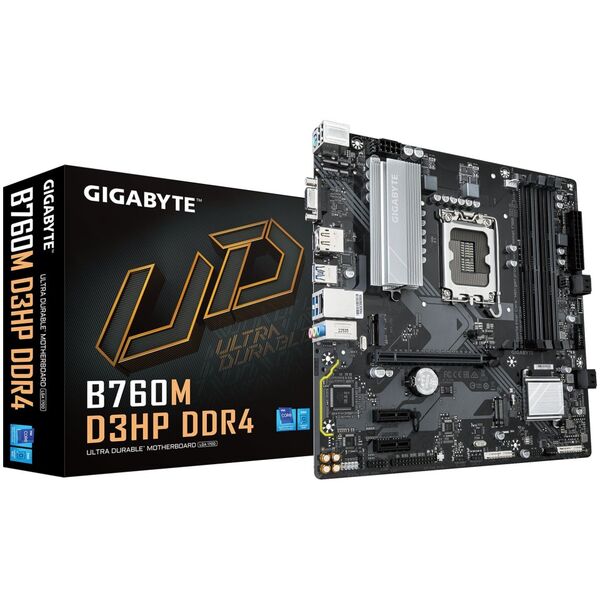 Płyta główna Gigabyte Gigabyte B760M D3HP DDR4             (B760,S1700,mATX,DDR4)