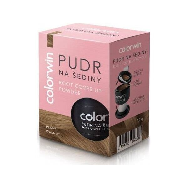 Colorwin Puder kryjący odrost i zwiększający objętość włosów Orzechowy 3.2g