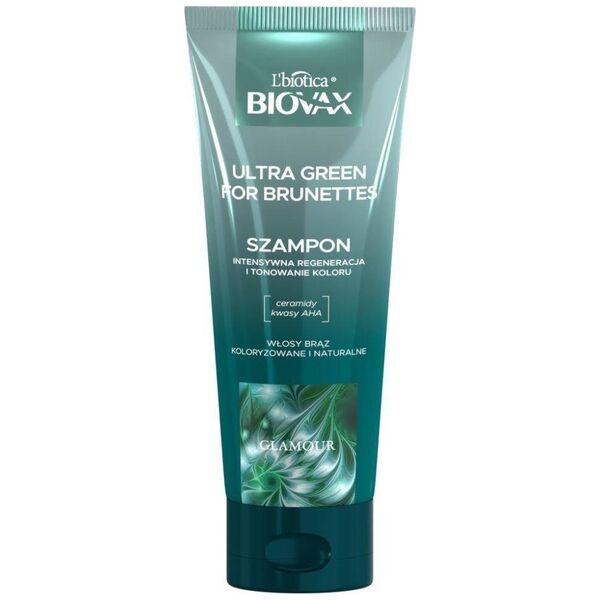 BIOVAX Glamour Ultra Green For Brunettes szampon do włosów dla brunetek 200ml