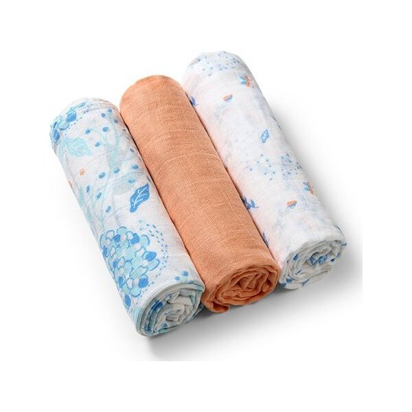 BabyOno 348/09 PIELUSZKI MUŚLINOWE POMARAŃCZOWA 3SZT