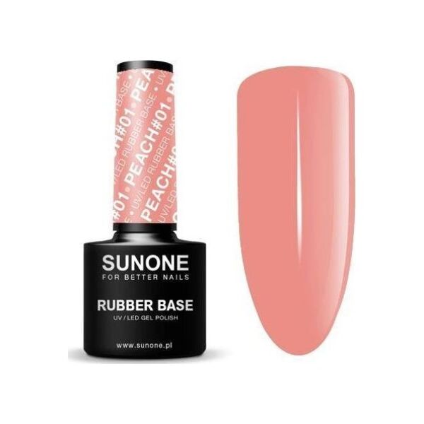 Sunone Rubber Base baza kauczukowa 01 Peach 5ml