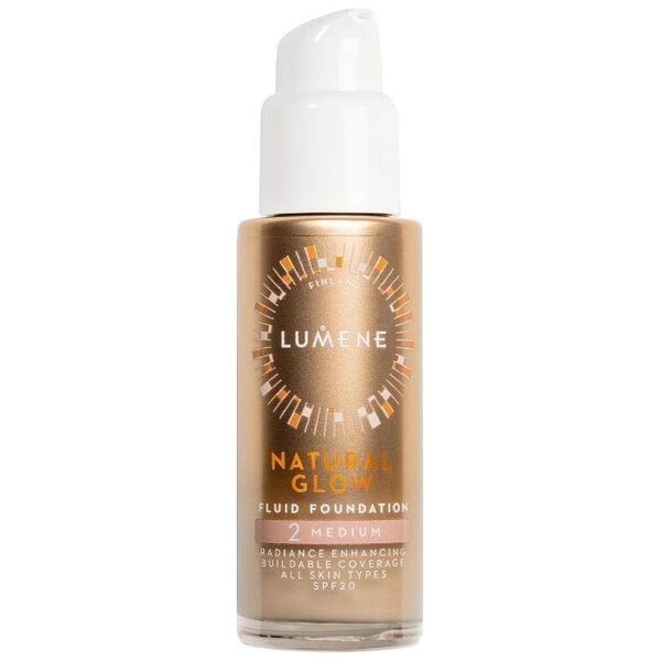 Lumene Natural Glow Fluid Foundation SPF20 2 Medium 30ml