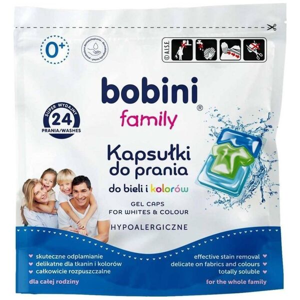 Bobini Bobini Family uniwersalne kapsułki do prania 24szt.