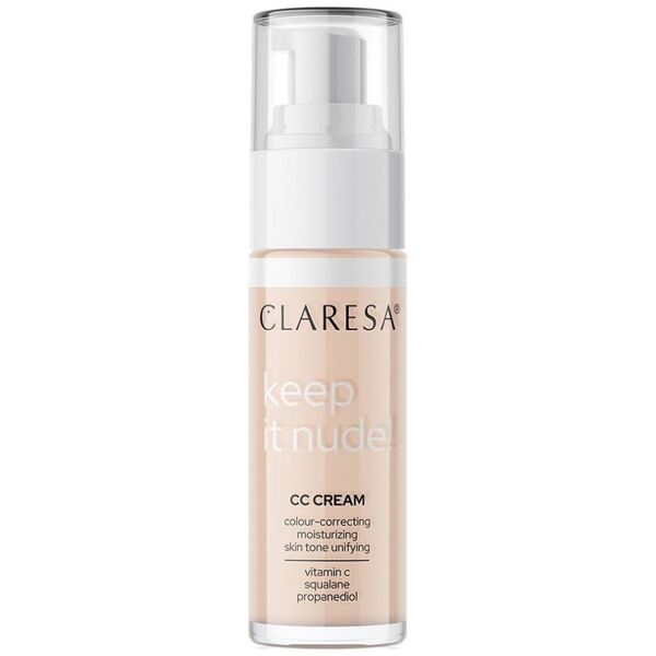 Claresa Claresa Keep It Nude! nawilżający krem-podkład wyrównujący koloryt cery 101 Light 33g