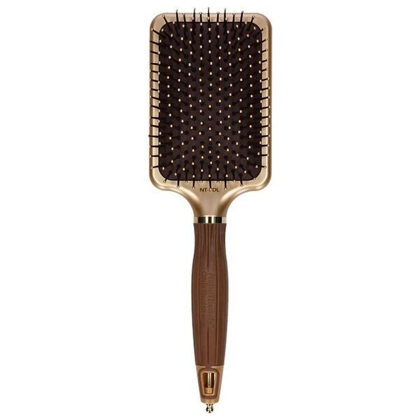 Olivia Garden OLIVIA GARDEN Expert Care Rectangular Nylon Brites  Gold&Brown