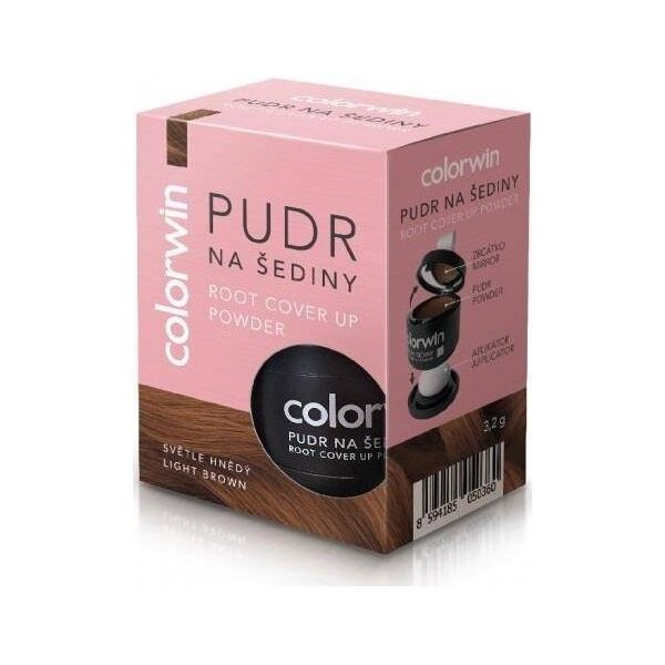 Colorwin Colorwin Puder kryjący odrost i zwiększający objętość włosów Jasny Brąz 3.2g