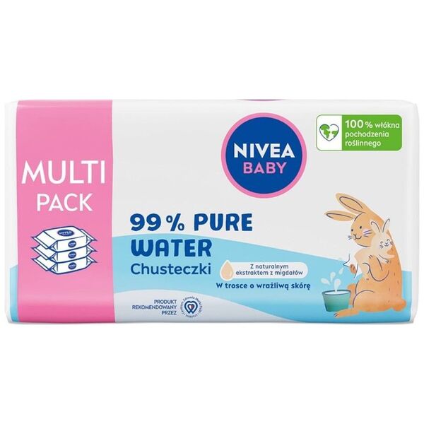 Nivea Nivea Baby chusteczki biodegradowalne 99% Pure Water 3x57szt