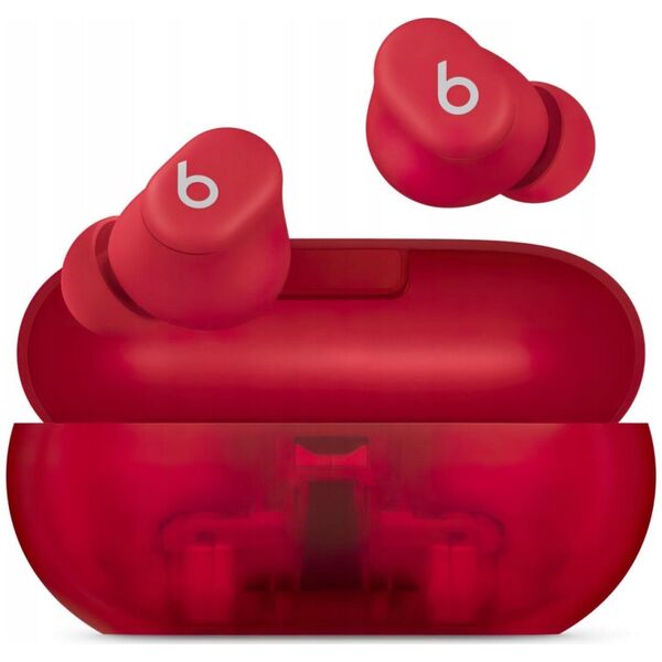 Słuchawki Apple Słuchawki Beats Solo Buds przezroczysta czerwień