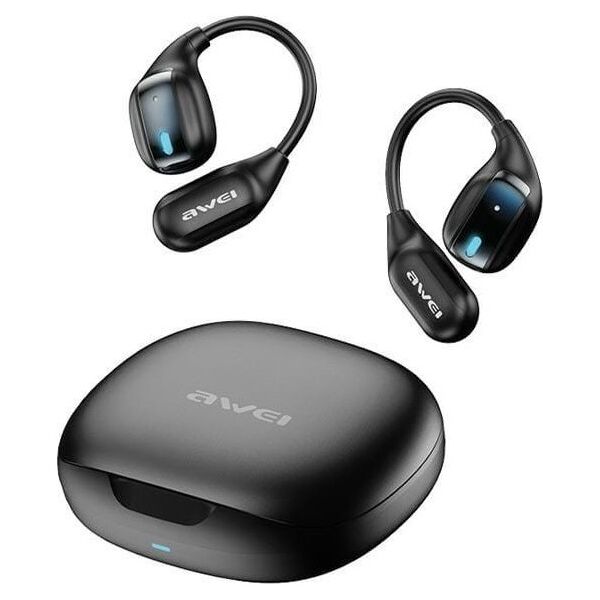 Słuchawki Awei AWEI słuchawki Bluetooth 5.4 TZ12 + stacja dokująca czarny/black