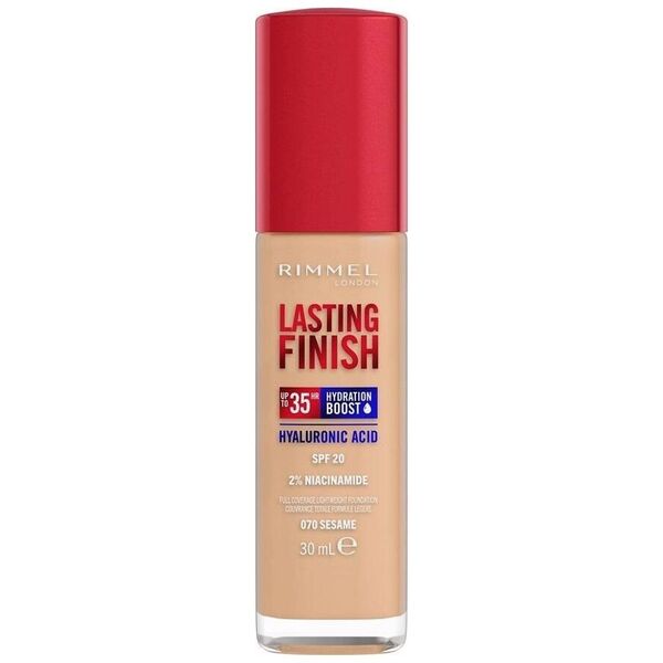 Rimmel  Rimmer nawilżający i długotrwale kryjący podkład do twarzy z filtrem SPF20 070 Sesame 30ml