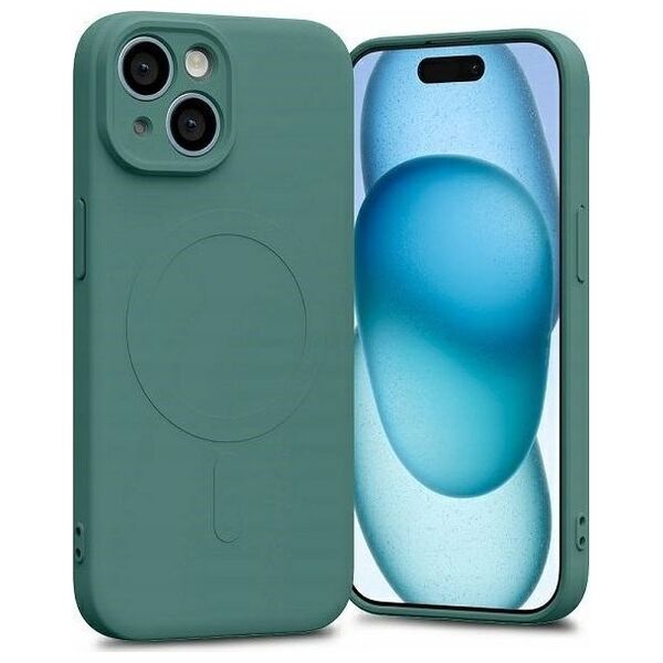 Mercury Mercury MagSafe Semi-Silicone iPhone 15 6,1" zielony/green