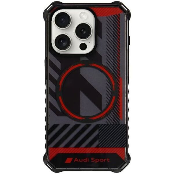 Audi Audi IML Sport MagSafe Case iPhone 15 Pro Max 6.7" czarny/black hardcase AU-IMLMIP15PM-RSQ/D2-BK
