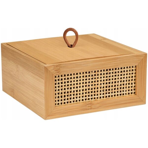 Wenko Pojemnik na kosmetyki ALLEGRE BAMBOO, 15 x 7 x 15 cm, WENKO