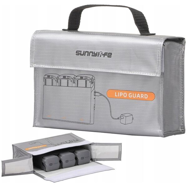 SunnyLife Futerał Etui Case Na 3x Akumulator Ładowarka Do Dji Mini 4k / Air 3 / Avata 2 / Dc830-s